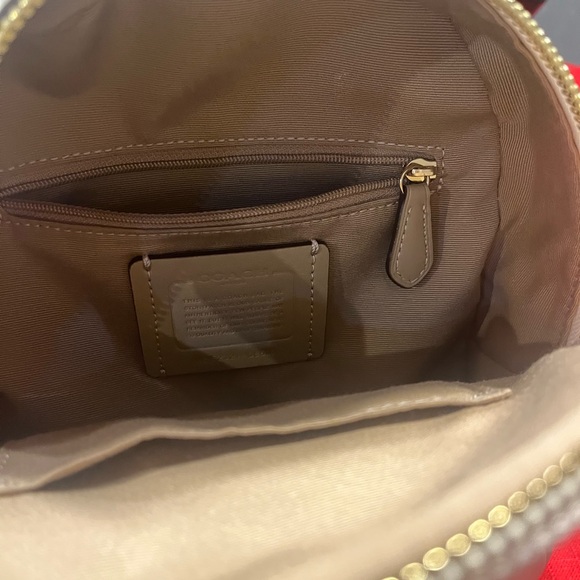 Coach cream mini backpack with Brown Interior - Picture 2 of 3
